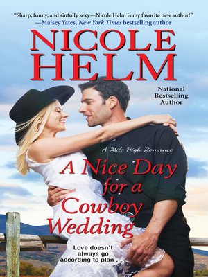 cover image of A Nice Day for a Cowboy Wedding
